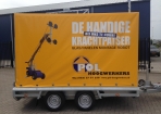 Pol aanhanger met reclame