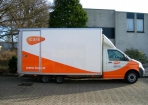 Icare bakwagen belettering