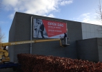 Montage spandoek Alfa-College Groningen