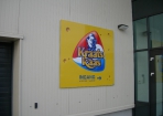 Kraats Kaas reclamebord op pand gemonteerd