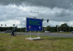 Tijdelijk reclame Bord NAM museum