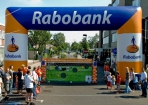 Rabobank boog tijdens evenementen plaatsing